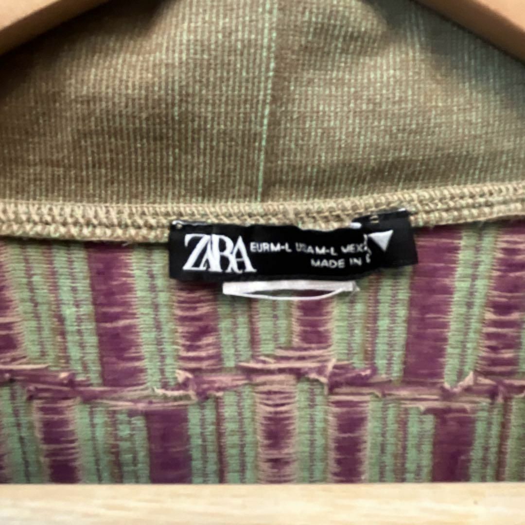 ZARA(ザラ)のザラ ZARA ふわふわ生地 ポロシャツ　半袖Tシャツ　トップス・カットソー　L レディースのトップス(Tシャツ(半袖/袖なし))の商品写真