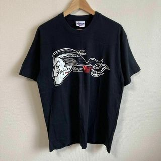 Reebok - 90s Reebok リーボック Tシャツ シングル ブラック　黒　古着　L