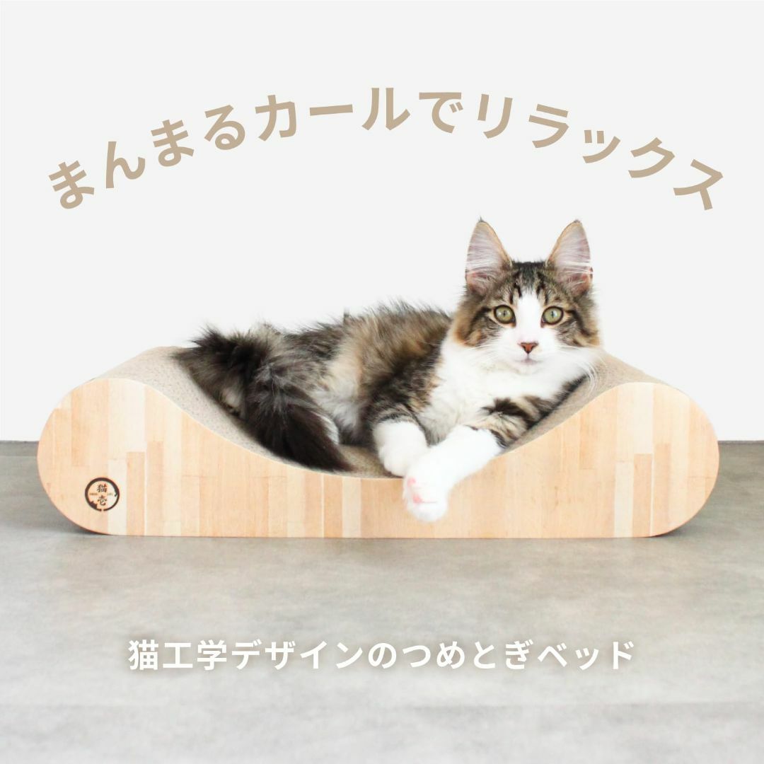 【色: カール　ライトブラウン】猫壱 バリバリベッド (M, カール ライトブラ その他のペット用品(猫)の商品写真