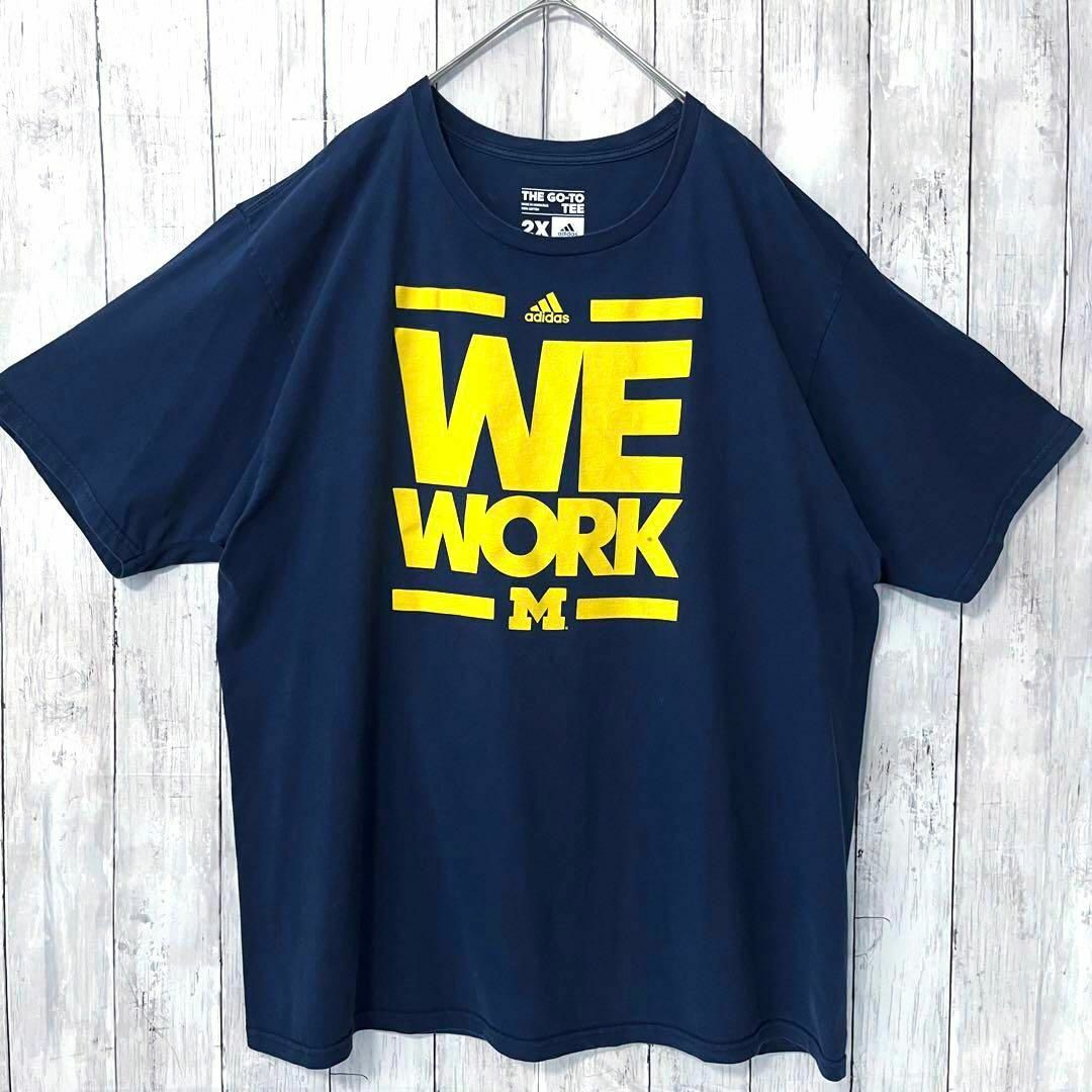 adidas(アディダス)のメンズ古着　ADIDASアディダス　ゆるだぼオーバーサイズビッグプリントTシャツ メンズのトップス(Tシャツ/カットソー(半袖/袖なし))の商品写真