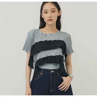 ステュディオス(STUDIOUS)のKotohayokozawa  wave short sleeve top(Tシャツ(半袖/袖なし))