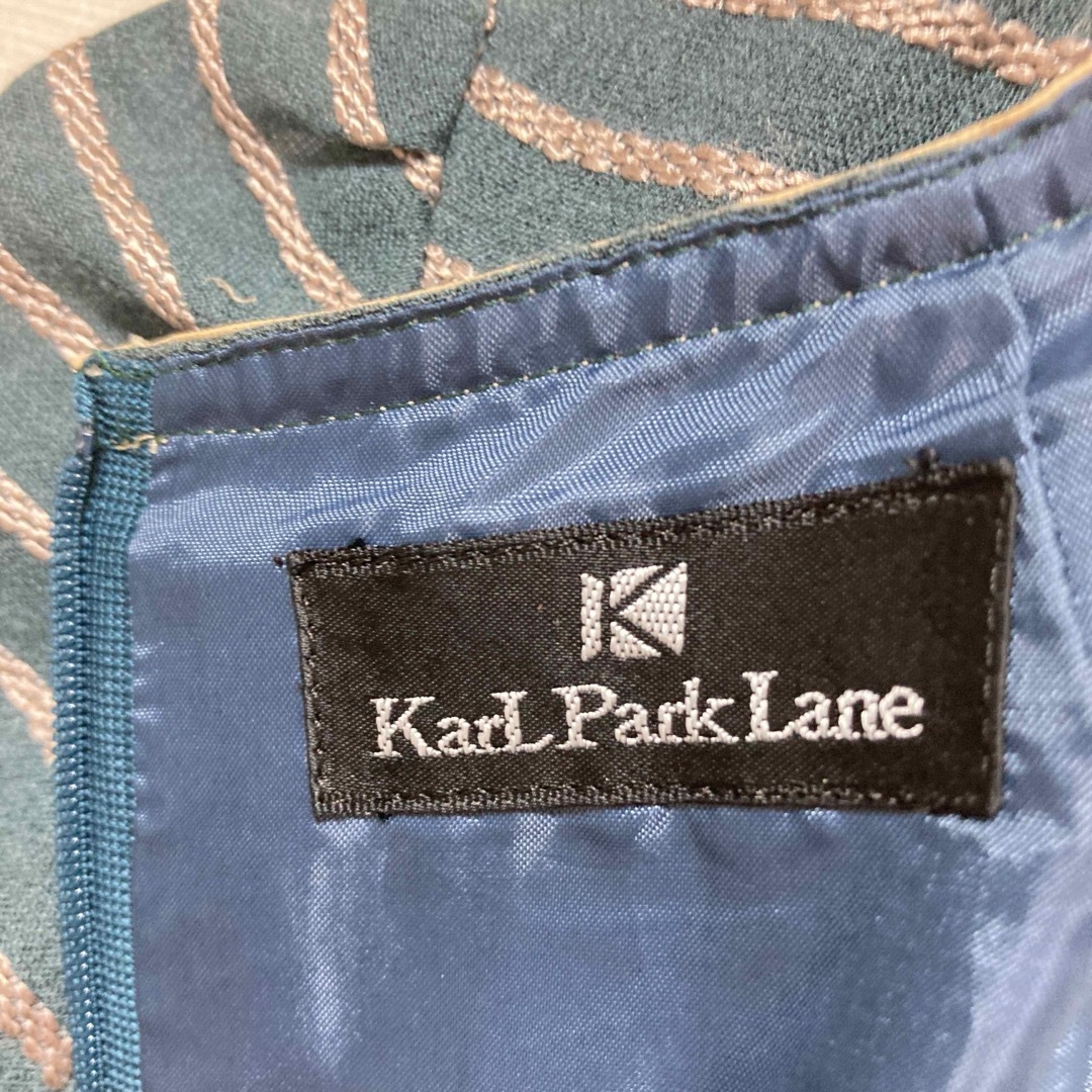 KarL Park Lane(カールパークレーン)の日本製KarL Park Laneレディースワンピース　スカート　半袖春夏服XS レディースのワンピース(ひざ丈ワンピース)の商品写真