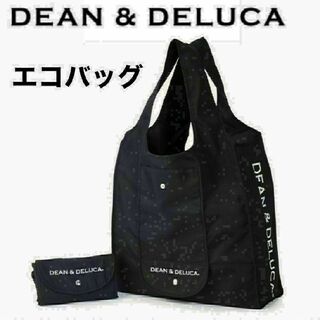 DEAN&DELUCA　エコバッグ　ブラック　黒　折り畳み　トートバッグ(エコバッグ)