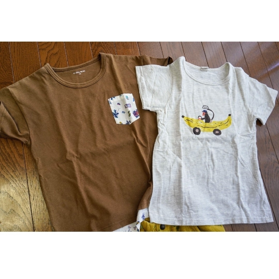 GLOBAL WORK(グローバルワーク)のGLOBALWORK他　半袖Tシャツ　パンツ　140cm    10点セット キッズ/ベビー/マタニティのキッズ服男の子用(90cm~)(Tシャツ/カットソー)の商品写真