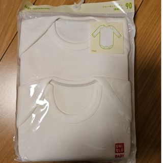 ユニクロ(UNIQLO)のUNIQLO　ベビー　キッズ　クルーネックボディ2P　90cm　新品/未開封(Tシャツ/カットソー)