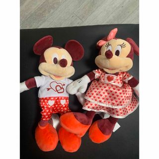 ディズニー(Disney)のディズニー 2024 バレンタイン ミニーマウス ミッキーマウス 人形ぬいぐるみ(キャラクターグッズ)