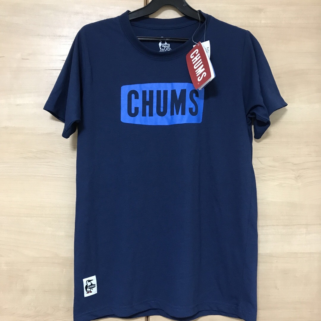 CHUMS(チャムス)の新品　CHUMS チャムス　Tシャツ　ネイビー　レディース　M レディースのトップス(Tシャツ(半袖/袖なし))の商品写真