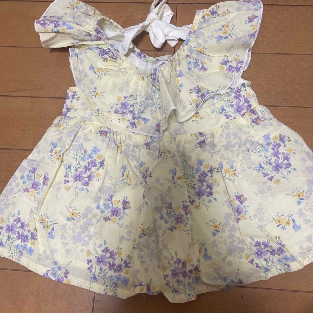 petit main(プティマイン)のpetit mainn ブラウスとショートパンツセット キッズ/ベビー/マタニティのベビー服(~85cm)(シャツ/カットソー)の商品写真