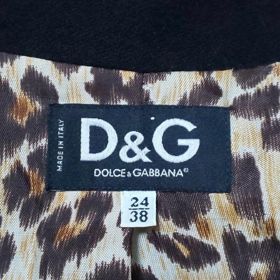 DOLCE&GABBANA(ドルチェアンドガッバーナ)の【美品】DOLCE&GABBANA カシミヤ混ベルト付チェスターコート 金ボタン レディースのジャケット/アウター(チェスターコート)の商品写真