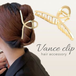 ヘアクリップ バンスクリップ ヘアアクセ マット ゴールド レディース 韓国