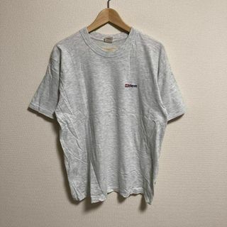 Hanes - Hanes ヘインズ　Tシャツ ワンポイント　グレー　定番　L メンズ