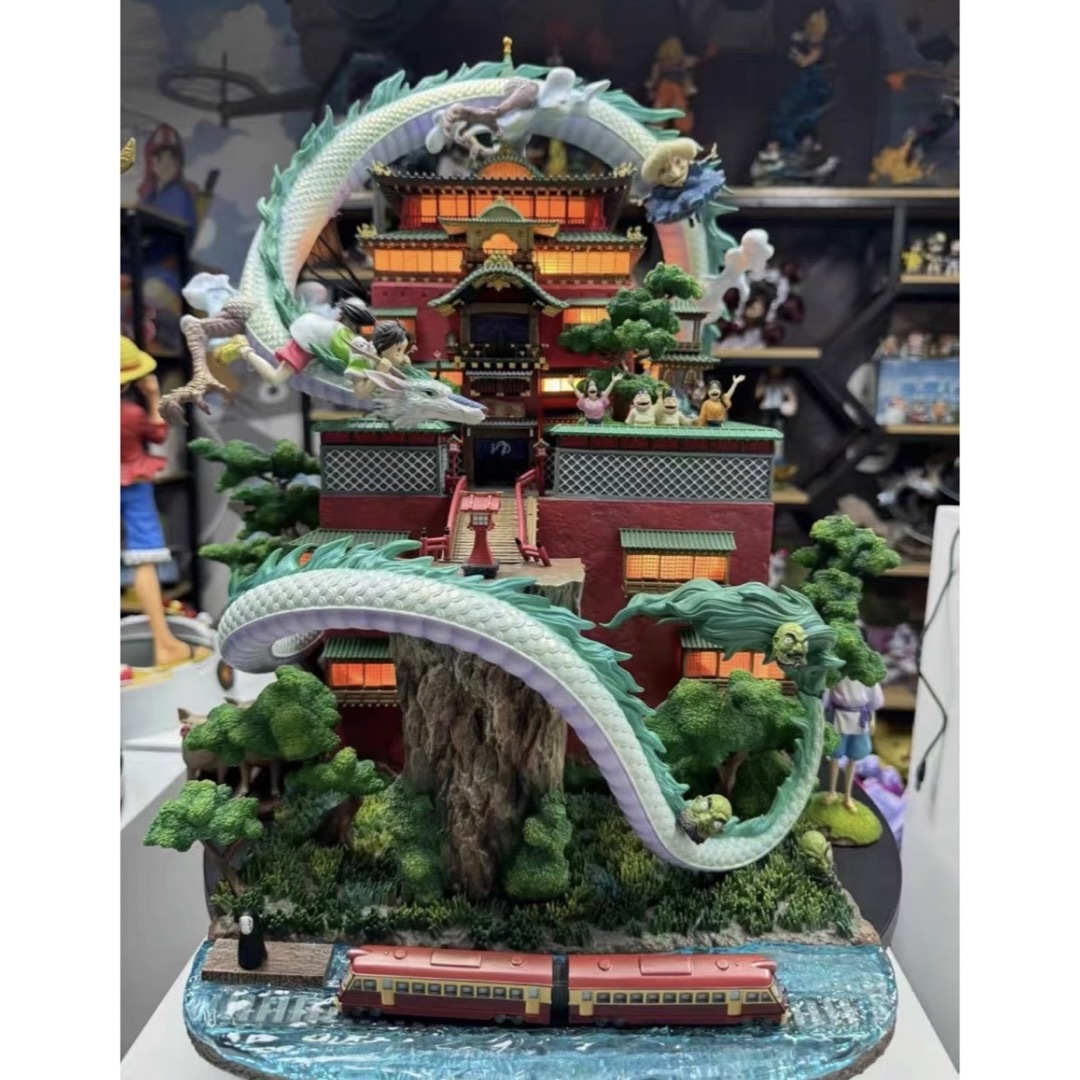 ジブリ 千と千尋の神隠し 油屋 フィギュア PVC製品 ガレージ ジブリ 千と千尋の神隠し 油屋 フィギュア PVC製品 ガレージ
