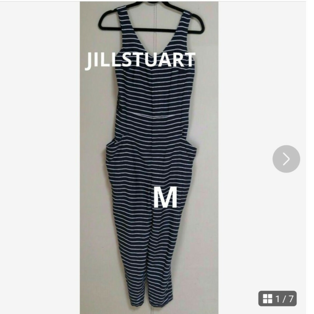 JILLSTUART(ジルスチュアート)のJILLSTUARTジルスチュアート　サロペット　オールインワン　ボーダー　M レディースのパンツ(オールインワン)の商品写真