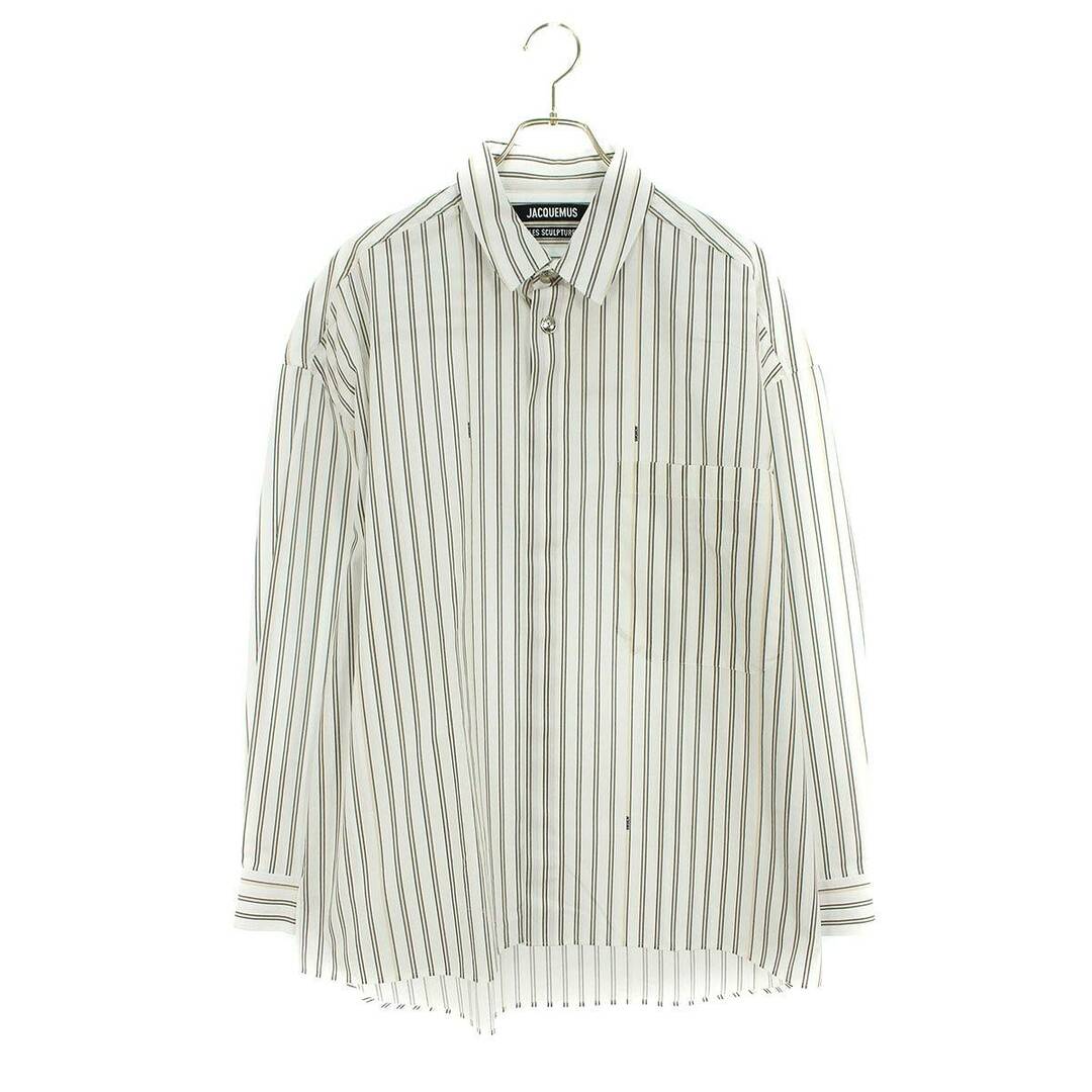 ジャックムス JACQUEMUS  24SS  245SH070 ストライプオバーサイズ長袖シャツ メンズ 48 メンズのトップス(シャツ)の商品写真