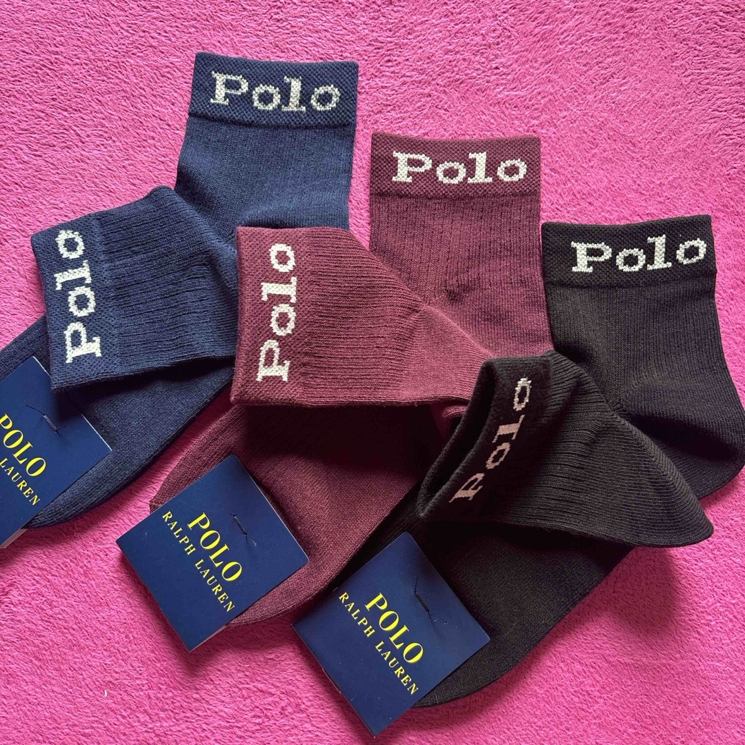 POLO RALPH LAUREN(ポロラルフローレン)のポロ ラルフローレン  レディース靴下 3足セット！ レディースのレッグウェア(ソックス)の商品写真