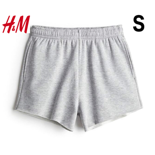 エイチアンドエム(H&M)の新品 H&M 切りっぱなし カットオフ スウェット ショートパンツ グレー S(ショートパンツ)