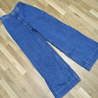 AZUL by moussy - アズールバイマウジー　ハイウエスト　ワイド　コットン100%　Ｓ