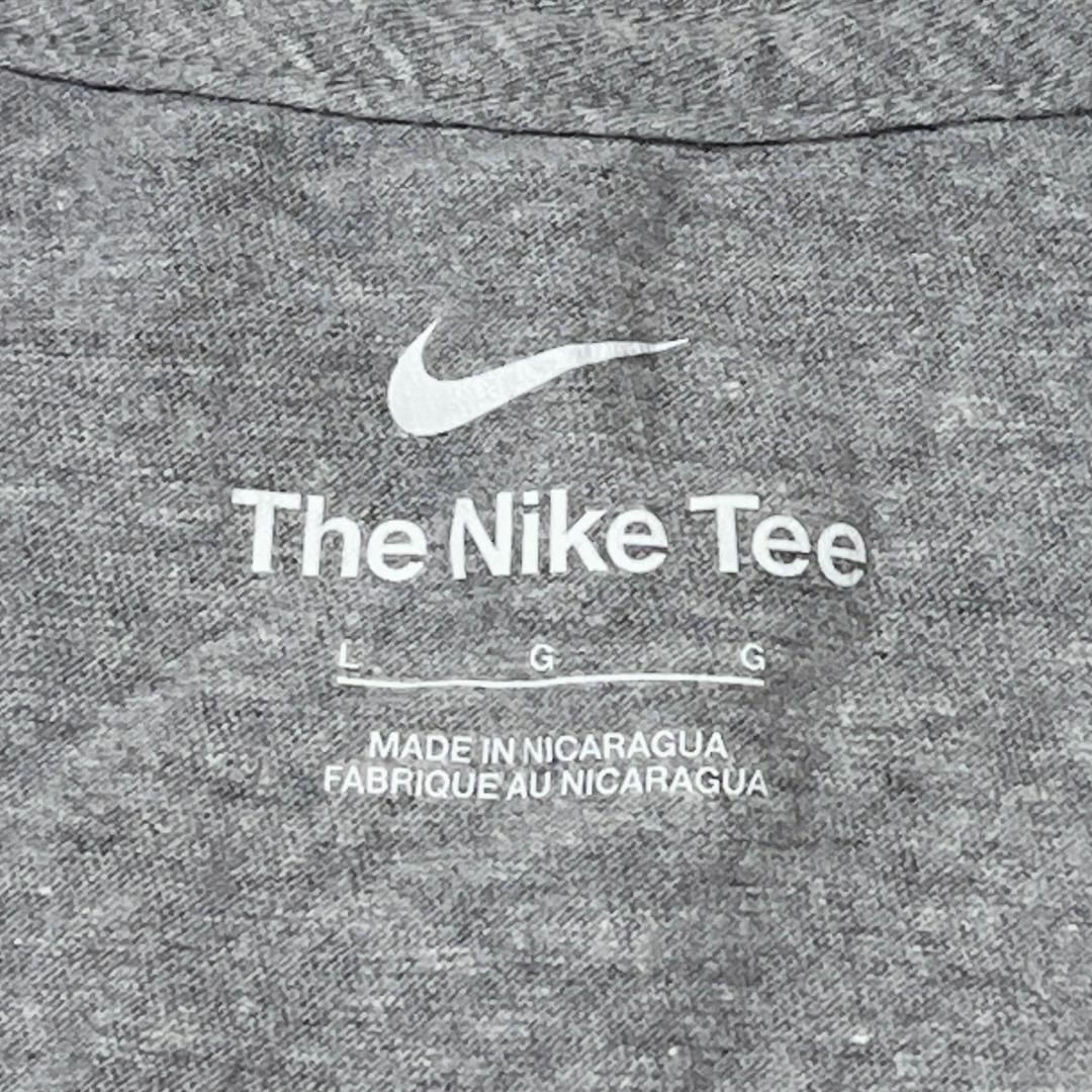 NIKE(ナイキ)のナイキ 半袖Tシャツ JUST DO IT 杢グレー ロゴT 夏物古着 h20 メンズのトップス(Tシャツ/カットソー(半袖/袖なし))の商品写真