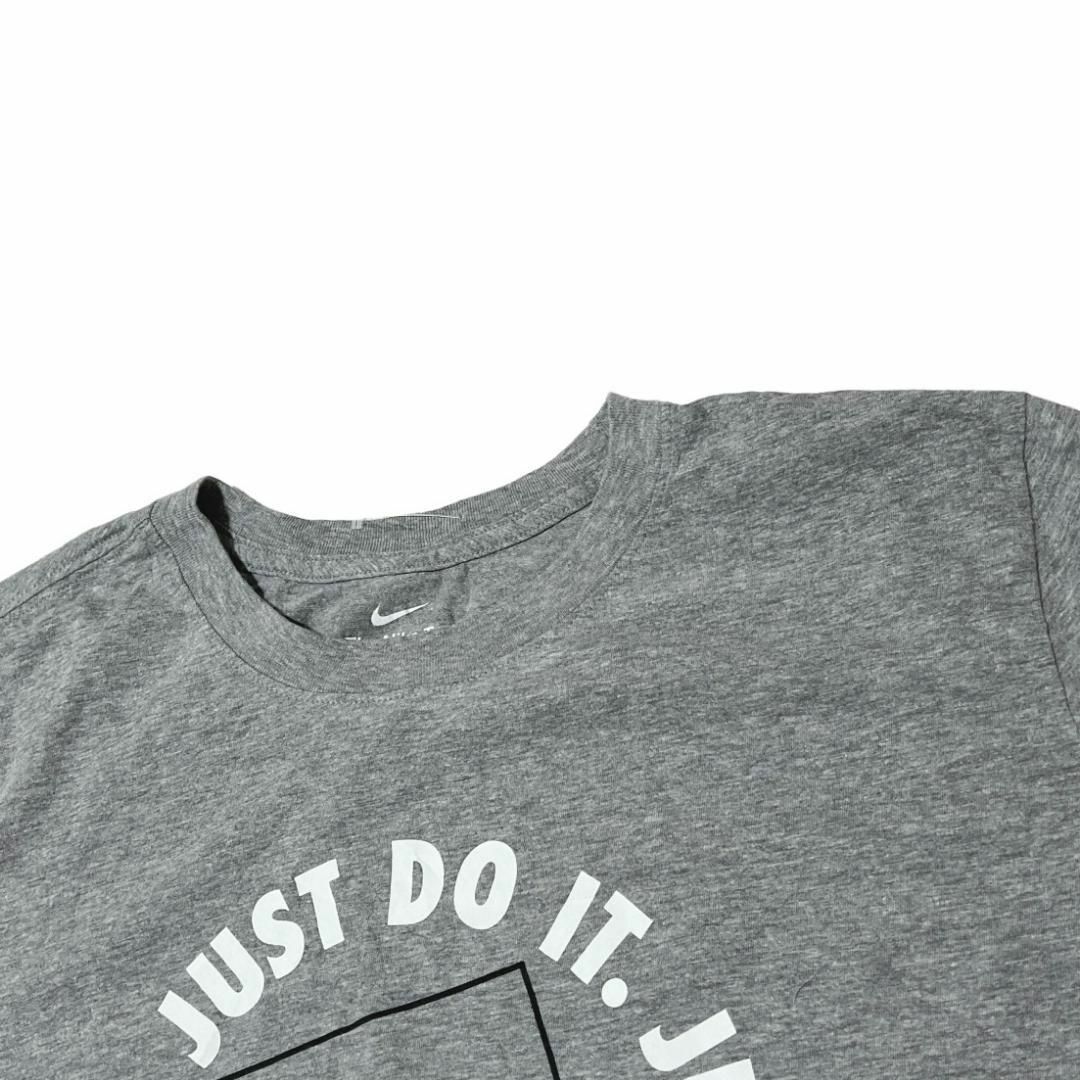 NIKE(ナイキ)のナイキ 半袖Tシャツ JUST DO IT 杢グレー ロゴT 夏物古着 h20 メンズのトップス(Tシャツ/カットソー(半袖/袖なし))の商品写真