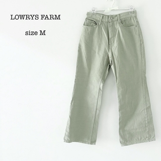 LOWRYS FARM - 【ローリーズファーム】ストレートデニムパンツ　カジュアル　グリーン　Mサイズ