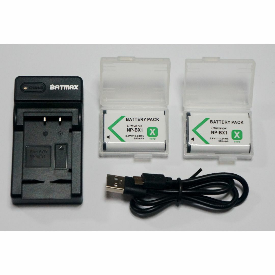 【数量限定特価】USB充電器 + NP-BX1 互換バッテリー（プラケース付き） スマホ/家電/カメラのカメラ(その他)の商品写真