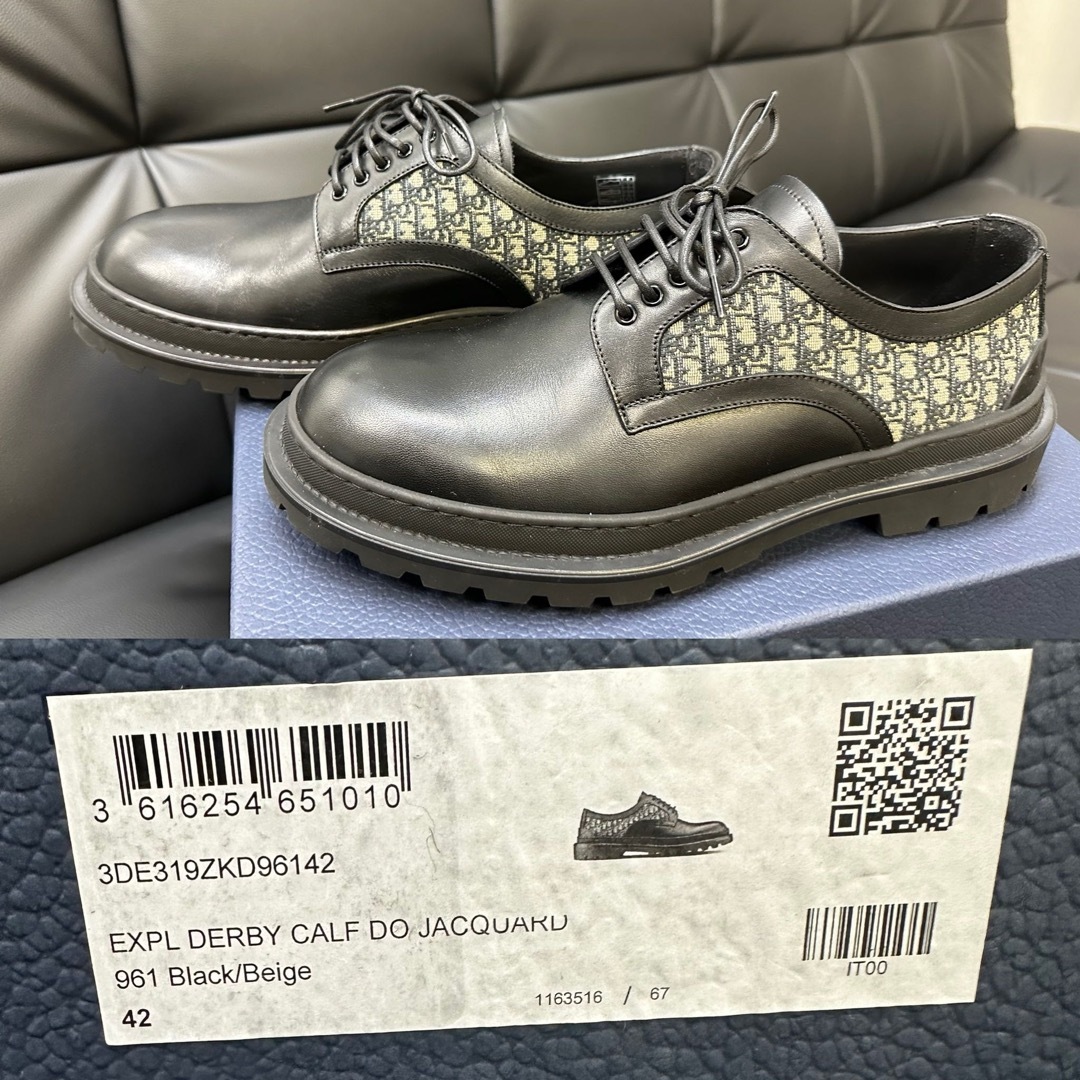 Christian Dior(クリスチャンディオール)のDior Explorer ダービーシューズ　未使用　size42 メンズの靴/シューズ(ドレス/ビジネス)の商品写真