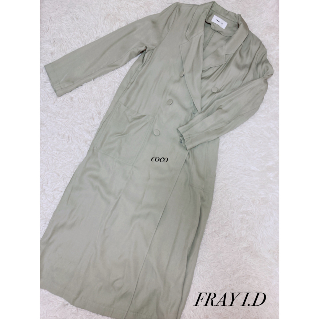 FRAY I.D(フレイアイディー)のFRAYI.D☆ヴィスコースロングコート レディースのジャケット/アウター(ロングコート)の商品写真