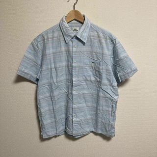 ラコステ(LACOSTE)のLACOSTE ラコステ　シャツ　半袖　ボーダー　ブルー　4 L 相当(Tシャツ/カットソー(半袖/袖なし))