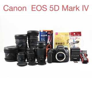 保証付き/動画/Canon EOS 5D Mark IVリプルレンズセット(デジタル一眼)