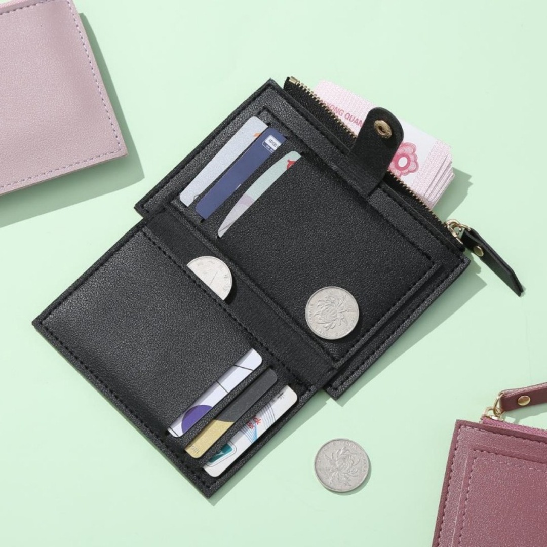 カードケース コインケース 薄型 ピンク 小銭入れ ミニ財布 韓国 レディースのファッション小物(コインケース)の商品写真