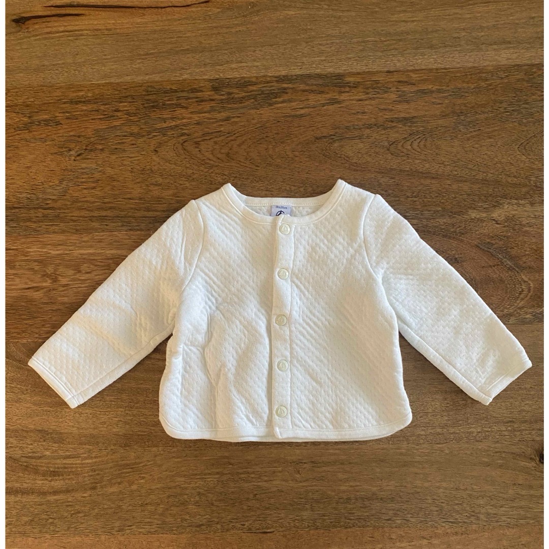 PETIT BATEAU(プチバトー)の【PETIT BATEAU】カーディガン 18m キッズ/ベビー/マタニティのベビー服(~85cm)(カーディガン/ボレロ)の商品写真