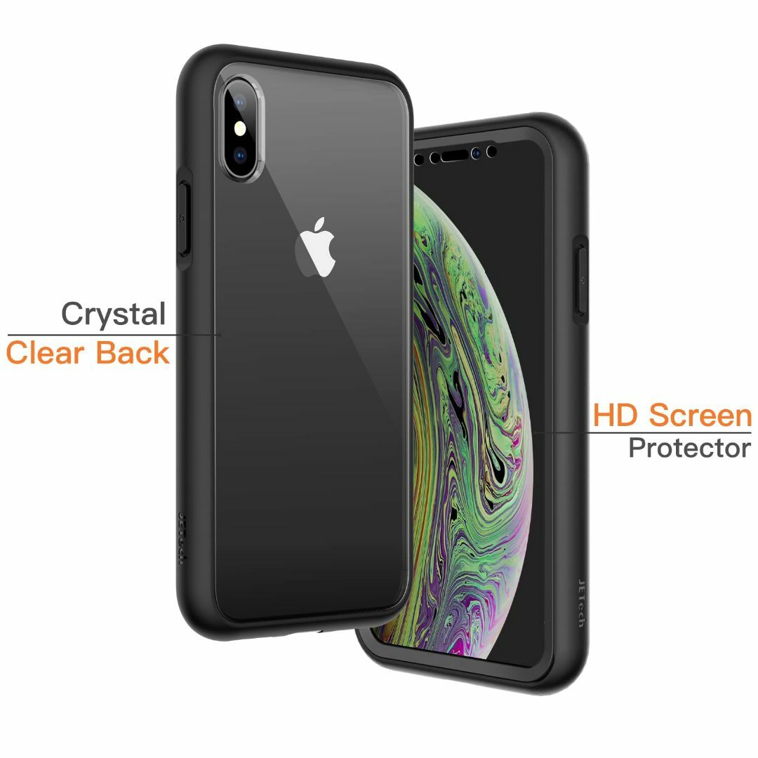 【色:ブラック】JEDirect iPhone XS と iPhone X (5 スマホ/家電/カメラのスマホアクセサリー(その他)の商品写真