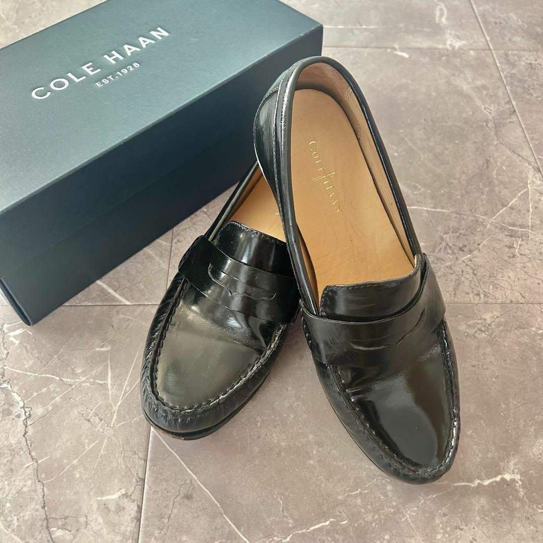 Cole Haan(コールハーン)のコールハーン ブラック ローファー レザー 6 1/2 レディースの靴/シューズ(ローファー/革靴)の商品写真