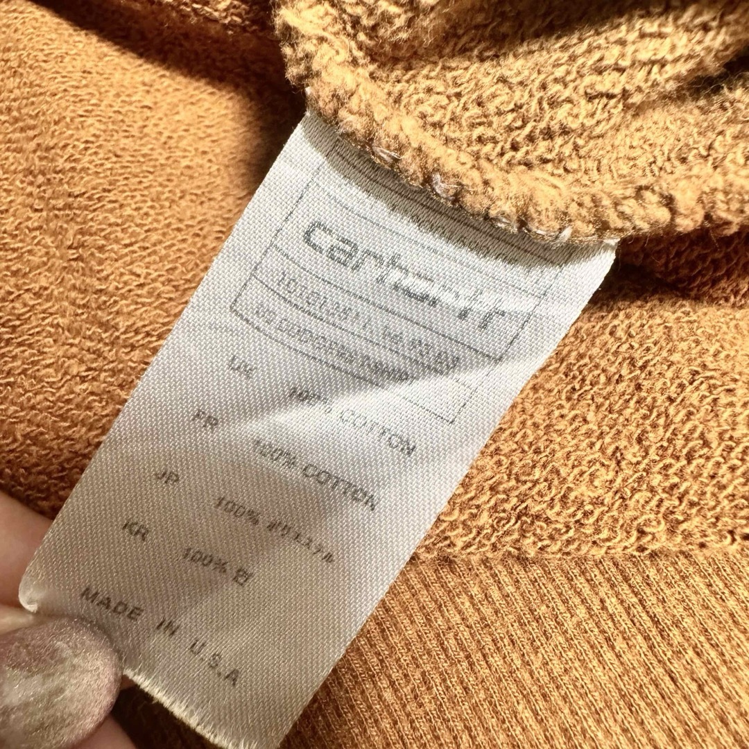 carhartt(カーハート)のcarhartt カーハート　パーカー　トレーナー　ブラウン メンズのトップス(パーカー)の商品写真