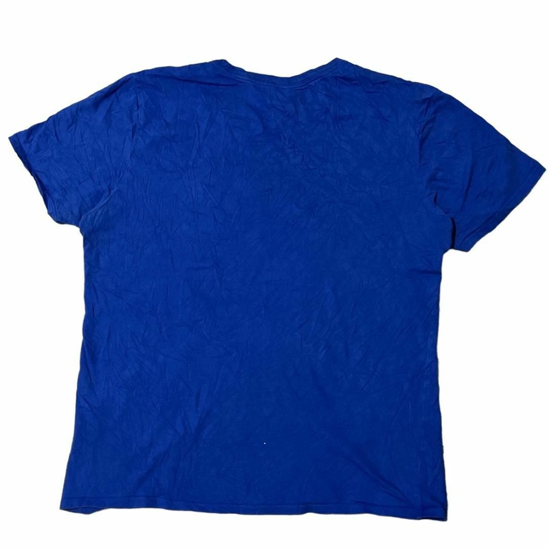 NIKE(ナイキ)のナイキ 半袖Tシャツ JUST DO IT ブルー ロゴT 夏物古着 h22 メンズのトップス(Tシャツ/カットソー(半袖/袖なし))の商品写真