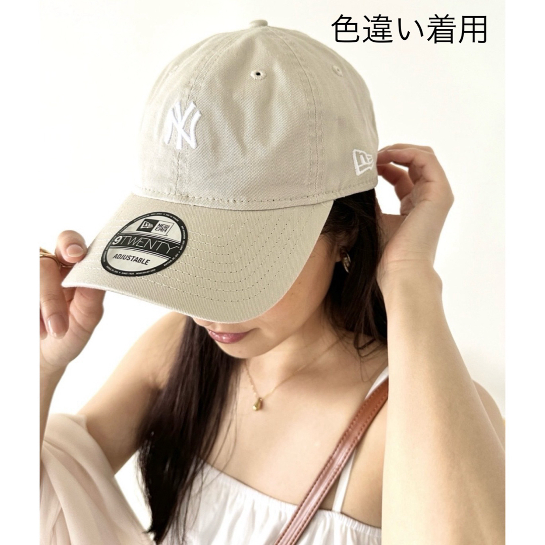 NEW ERA(ニューエラー)のNEW ERA 9TWENTY キャップ NY レディース キャップ クリーム レディースの帽子(キャップ)の商品写真