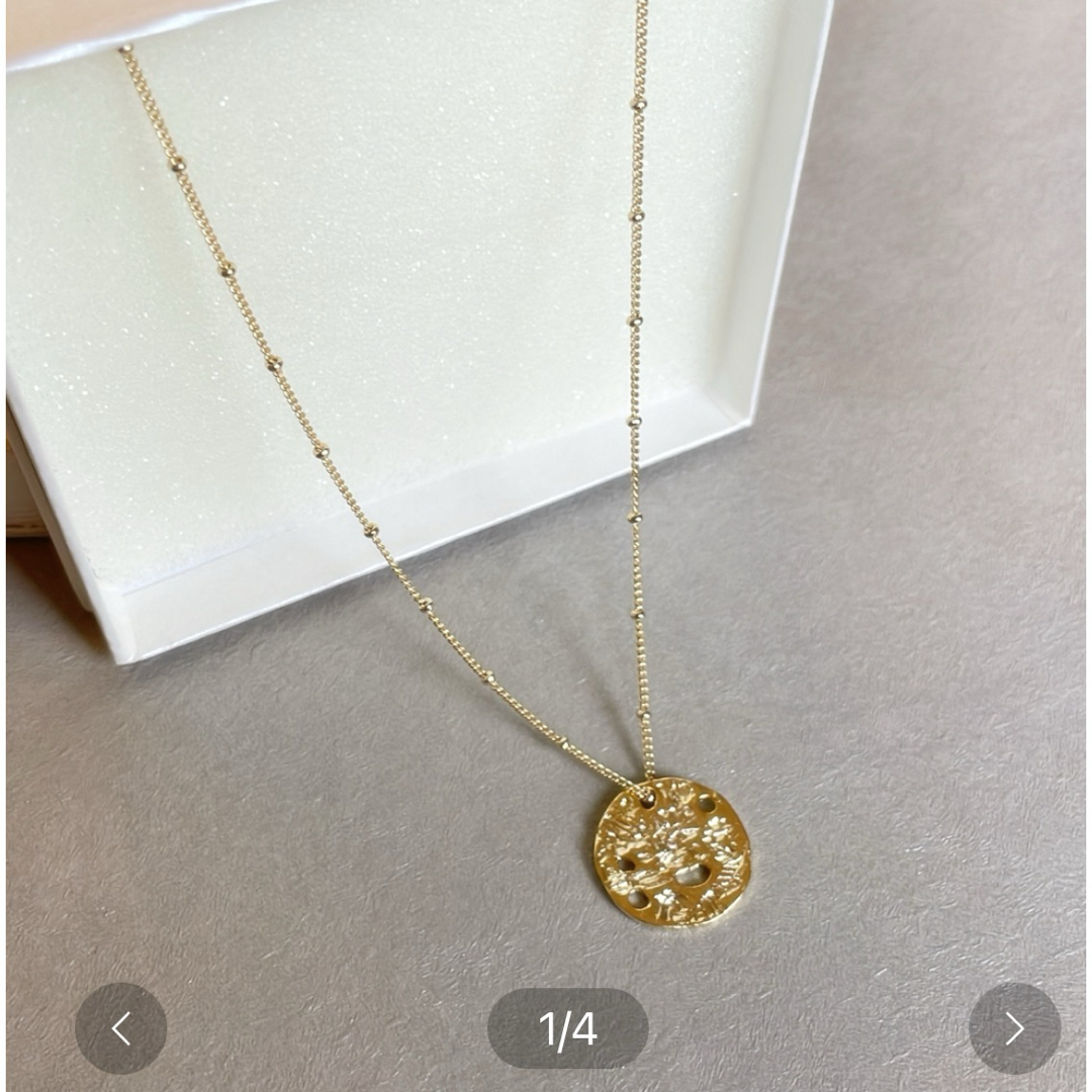 ete(エテ)の1粒ダイヤモンドゴールドネックレス ゴールド14K レディースのアクセサリー(ネックレス)の商品写真