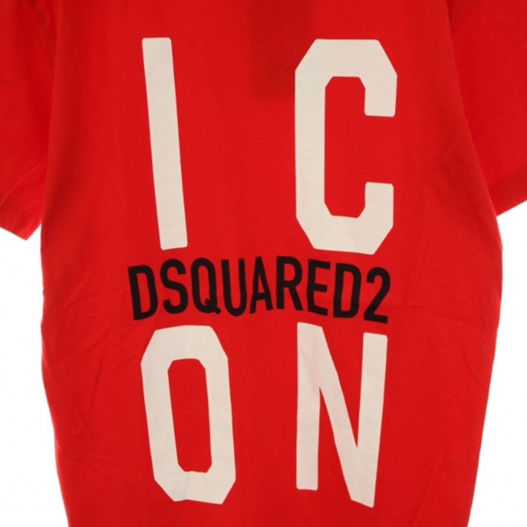 DSQUARED2(ディースクエアード)のディースクエアード Tシャツ カットソー 半袖 クルーネック ロゴ 赤 M メンズのトップス(Tシャツ/カットソー(半袖/袖なし))の商品写真