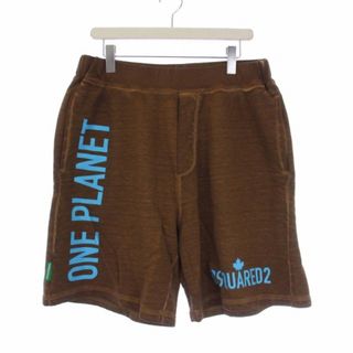 ディースクエアード(DSQUARED2)のディースクエアード スウェット ショートパンツ バミューダパンツ 茶 L(ショートパンツ)