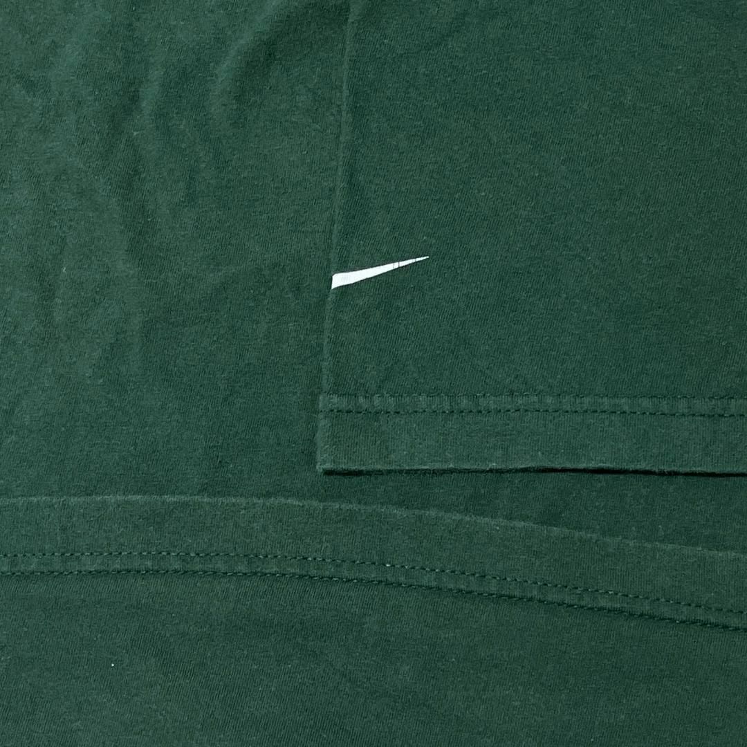 NIKE(ナイキ)のNIKE ナイキ 半袖Tシャツ ロゴT グリーン 夏物古着 h23 メンズのトップス(Tシャツ/カットソー(半袖/袖なし))の商品写真