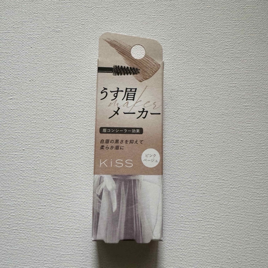 kiss うす眉メーカー 01 ピンクベージュ コスメ/美容のベースメイク/化粧品(眉マスカラ)の商品写真