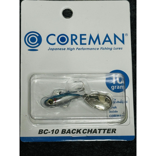 新品未開封　新製品　コアマン　BC-10   バックチャター　ブルーフラッシュ(ルアー用品)