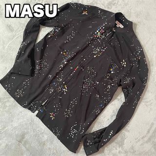 MASU 23SS ZIP-UP GALAXY SILK SHIRT 48 L(シャツ)