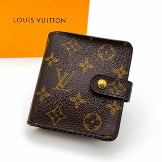 LOUIS VUITTON - 【極美品】ルイヴィトン モノグラム コンパクトジップ 二つ折り財布