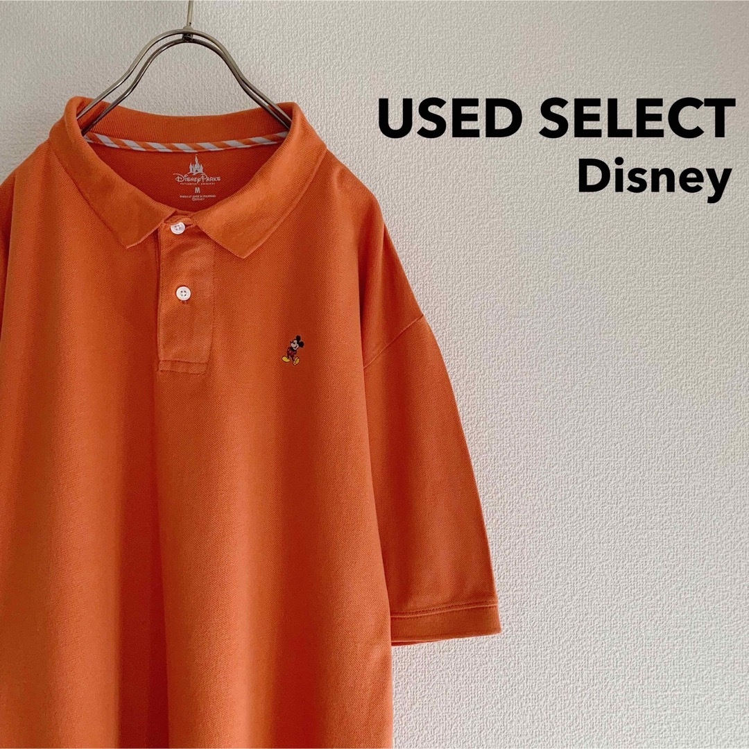 Disney(ディズニー)の古着 “Disney” Polo Shirt / ミッキー ワンポイント刺繍 メンズのトップス(ポロシャツ)の商品写真