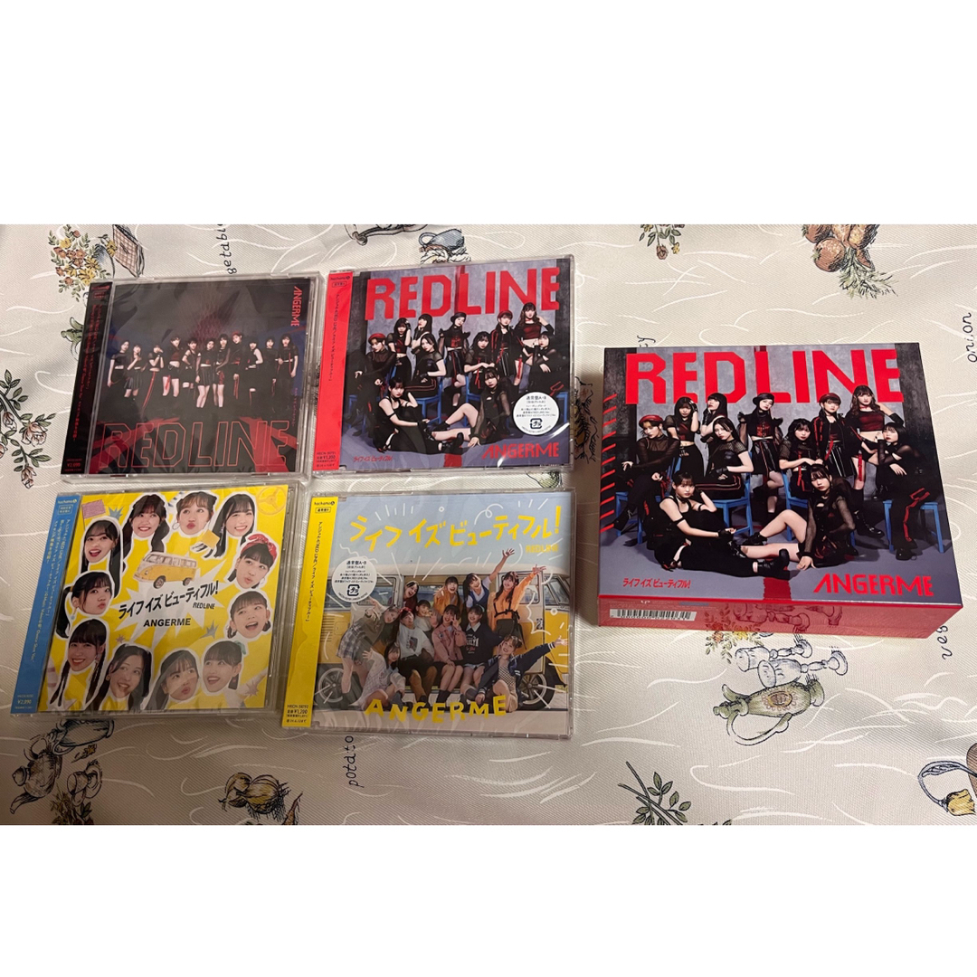 アンジュルム  CD REDLINE  ライフイズビューティフル！　 エンタメ/ホビーのCD(ポップス/ロック(邦楽))の商品写真