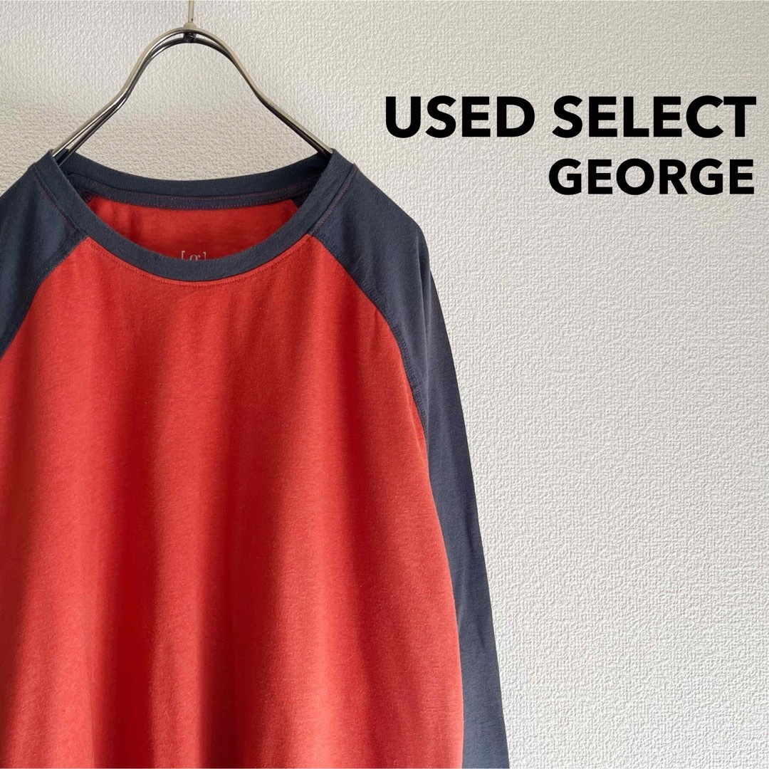 古着 “GEORGE” Long Sleeve Shirt / ラグラン 薄手 メンズのトップス(Tシャツ/カットソー(七分/長袖))の商品写真