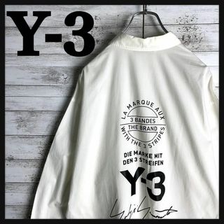 9754【ビッグサイズ】Y-3☆サークルロゴ バックプリントシャツ　入手困難