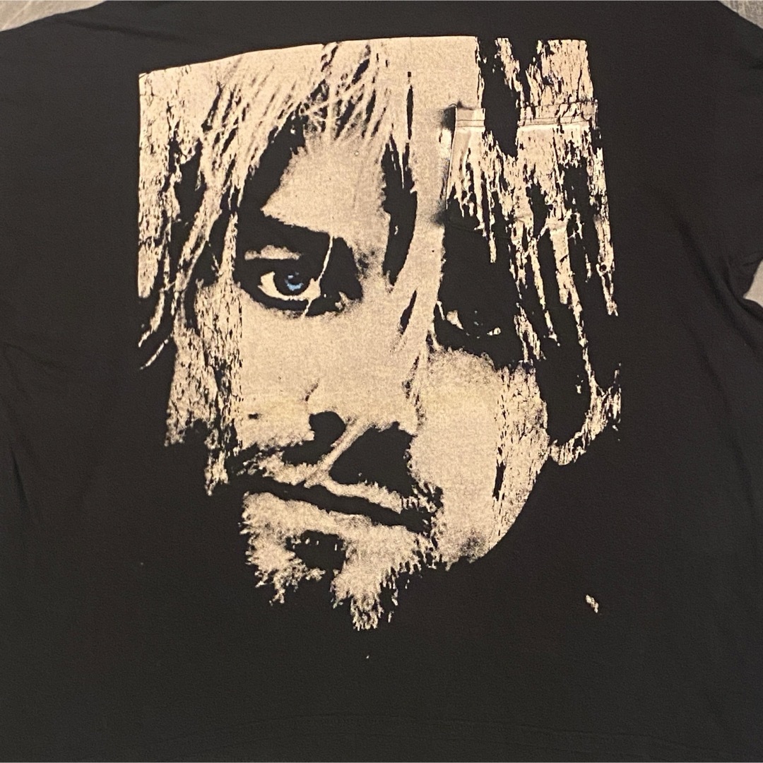 KurtCobain カートコバーンバンドTシャツ/バンT/USED/古着L メンズのトップス(Tシャツ/カットソー(半袖/袖なし))の商品写真