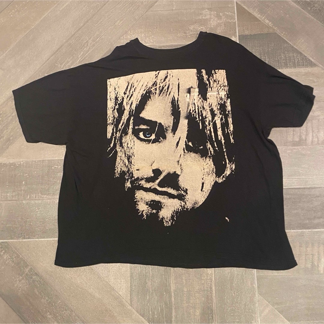 KurtCobain カートコバーンバンドTシャツ/バンT/USED/古着L メンズのトップス(Tシャツ/カットソー(半袖/袖なし))の商品写真